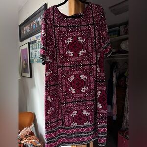 Plus size shift dress